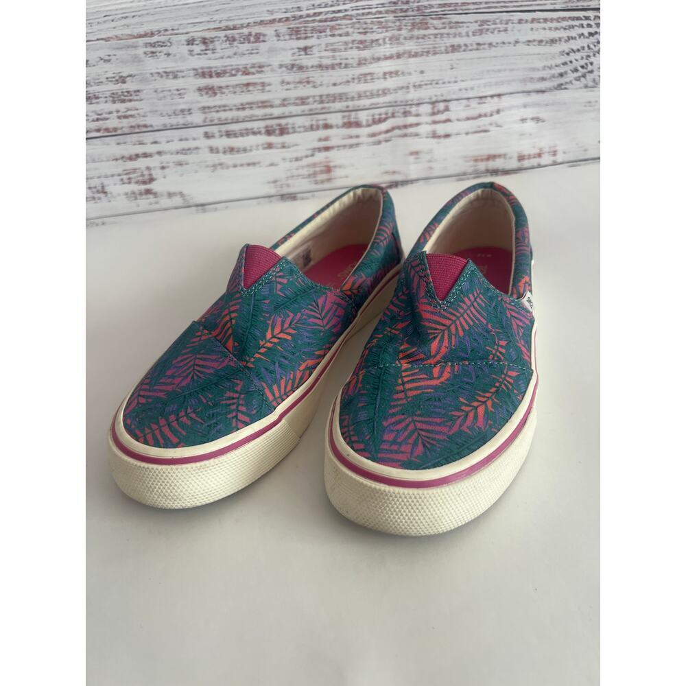 TOMS Womens Alpargata Fenix SlipOn Sunset Multi California Palms Print Shoes 7.5